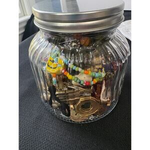 Jar Full of Craft Beads/Items